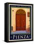 Door in Pienza Tuscany 7-Anna Siena-Framed Stretched Canvas