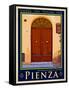 Door in Pienza Tuscany 7-Anna Siena-Framed Stretched Canvas