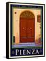 Door in Pienza Tuscany 7-Anna Siena-Framed Stretched Canvas