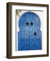 Door in Sidi Bou Said, Tunisia, North Africa, Africa-Godong-Framed Photographic Print