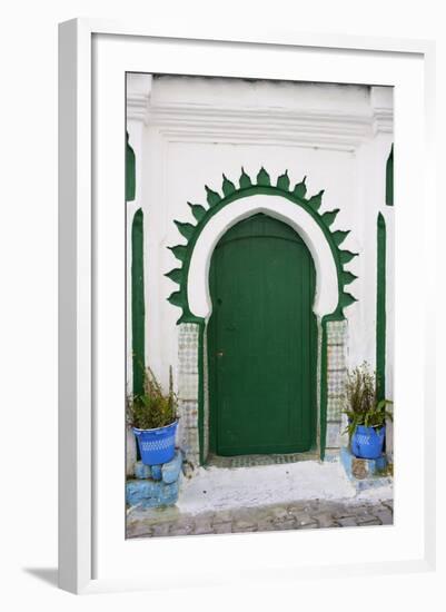 Door in the Medina (Old City), Tangier (Tanger), Morocco, North Africa, Africa-Bruno Morandi-Framed Photographic Print