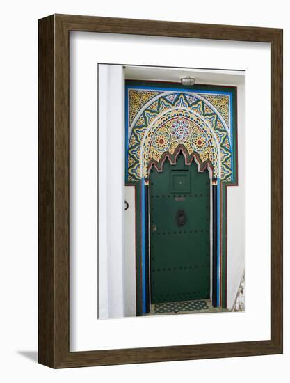 Door in the Medina (Old City), Tangier (Tanger), Morocco, North Africa, Africa-Bruno Morandi-Framed Photographic Print