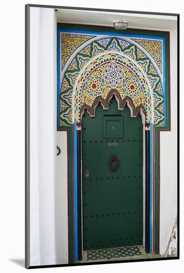 Door in the Medina (Old City), Tangier (Tanger), Morocco, North Africa, Africa-Bruno Morandi-Mounted Photographic Print