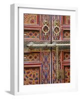 Door in the Old Medina of Fes, Morocco-Julian Love-Framed Photographic Print