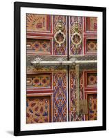 Door in the Old Medina of Fes, Morocco-Julian Love-Framed Photographic Print