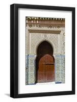 Door in the Souk, Marrakech, Morocco-Nico Tondini-Framed Photographic Print