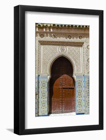 Door in the Souk, Marrakech, Morocco-Nico Tondini-Framed Photographic Print