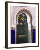 Door in the Souks in the Medina, Marrakesh, Morroco, North Africa, Africa-De Mann Jean-Pierre-Framed Photographic Print