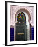 Door in the Souks in the Medina, Marrakesh, Morroco, North Africa, Africa-De Mann Jean-Pierre-Framed Photographic Print