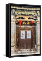 Door in Tuanshan Historical Village, Yunnan, China-Nadia Isakova-Framed Stretched Canvas