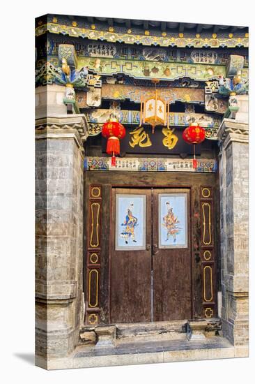 Door in Tuanshan Historical Village, Yunnan, China-Nadia Isakova-Stretched Canvas