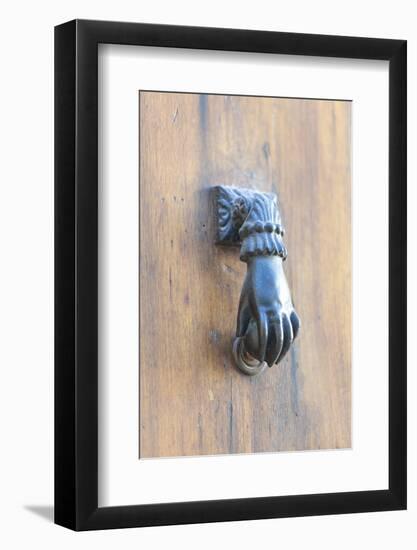 Door knocker, Avignon, Provence, France-Jim Engelbrecht-Framed Photographic Print