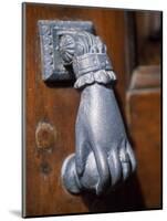 Door Knocker on a House in the Small Hill Top Village of Briones-John Warburton-lee-Mounted Photographic Print