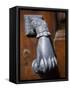 Door Knocker on a House in the Small Hill Top Village of Briones-John Warburton-lee-Framed Stretched Canvas