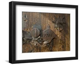 Door Lock, Vogo Stave Church, Vagamo, Norway-Russell Young-Framed Photographic Print