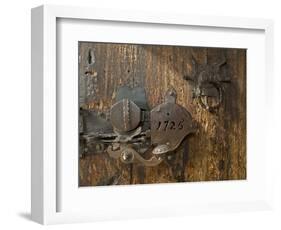 Door Lock, Vogo Stave Church, Vagamo, Norway-Russell Young-Framed Photographic Print