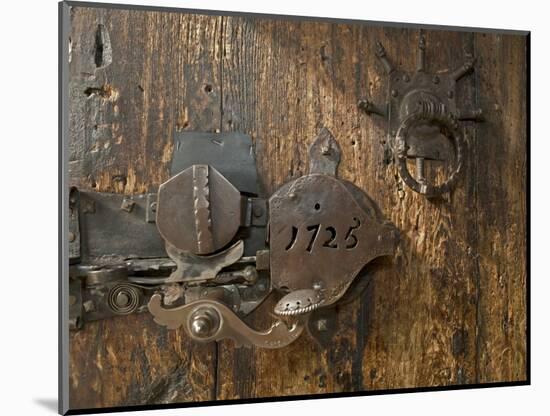 Door Lock, Vogo Stave Church, Vagamo, Norway-Russell Young-Mounted Photographic Print