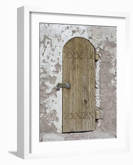 Door Made of Palm Wood, Toconao, Chile-null-Framed Photographic Print