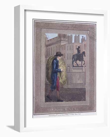 Door Mats, Cries of London, 1804-William Marshall Craig-Framed Giclee Print