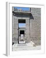 Door Molding in Pink Granite, 2nd Pylon of Mortuary Temple of Ramesses III, Medinet Habu, Thebes-null-Framed Photographic Print