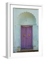 Door, Murshidabad, Former Capital of Bengal, West Bengal, India, Asia-Bruno Morandi-Framed Premium Photographic Print