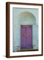 Door, Murshidabad, Former Capital of Bengal, West Bengal, India, Asia-Bruno Morandi-Framed Photographic Print