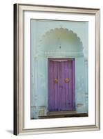 Door, Murshidabad, Former Capital of Bengal, West Bengal, India, Asia-Bruno Morandi-Framed Photographic Print