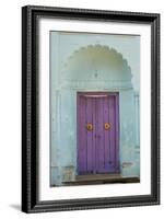 Door, Murshidabad, Former Capital of Bengal, West Bengal, India, Asia-Bruno Morandi-Framed Photographic Print