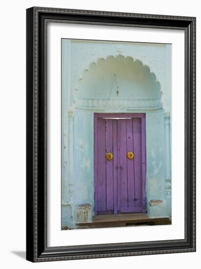 Door, Murshidabad, Former Capital of Bengal, West Bengal, India, Asia-Bruno Morandi-Framed Photographic Print