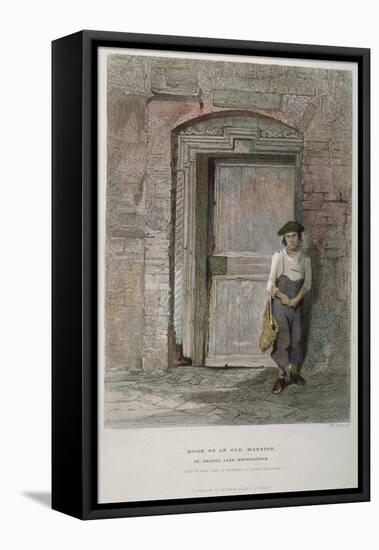 Door of an Old Mansion in Gravel Lane, City of London, 1851-John Wykeham Archer-Framed Stretched Canvas