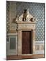 Door of Hall of Justice, Palazzo Vecchio, Florence, Italy-null-Mounted Giclee Print