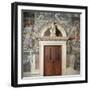 Door of Hall of Justice, Palazzo Vecchio, Florence, Italy-null-Framed Giclee Print