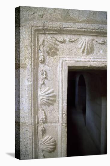 Door of the Abbey Church of Santa Maria La Mayor De La Mota-null-Stretched Canvas