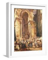 Door of the Bell Tower of St Erasmus in Gaeta-Giacinto Gigante-Framed Giclee Print