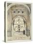 Door of the Hall of Ambassadors, from 'Sketches and Drawings of the Alhambra', engraved by William-John Frederick Lewis-Stretched Canvas