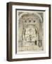 Door of the Hall of Ambassadors, from 'Sketches and Drawings of the Alhambra', engraved by William-John Frederick Lewis-Framed Giclee Print