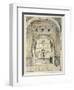 Door of the Hall of Ambassadors, from 'Sketches and Drawings of the Alhambra', engraved by William-John Frederick Lewis-Framed Giclee Print