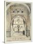 Door of the Hall of Ambassadors, from 'Sketches and Drawings of the Alhambra', engraved by William-John Frederick Lewis-Stretched Canvas