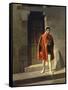 Door of the House of the Alighieri, Memory of Florence, 1859-Federico Faruffini-Framed Stretched Canvas