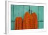 Door, Padlock and Flower Garlands, Kolkata (Calcutta), West Bengal, India, Asia-Bruno Morandi-Framed Photographic Print