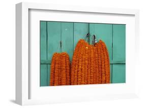 Door, Padlock and Flower Garlands, Kolkata (Calcutta), West Bengal, India, Asia-Bruno Morandi-Framed Photographic Print