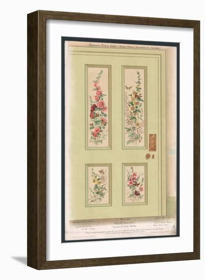 Door Panel Decoration-null-Framed Giclee Print