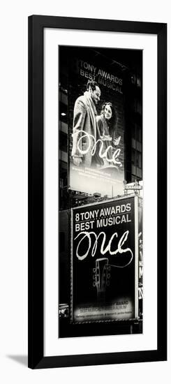 Door Posters - Billboards Best Musicals on Broadway and Times Square at Night - Manhattan-Philippe Hugonnard-Framed Photographic Print