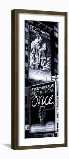 Door Posters - Billboards Best Musicals on Broadway and Times Square at Night - Manhattan-Philippe Hugonnard-Framed Photographic Print