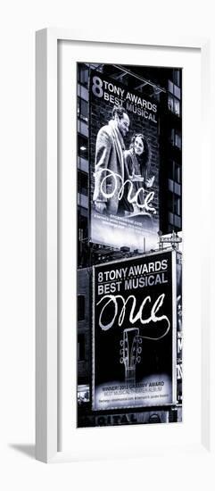 Door Posters - Billboards Best Musicals on Broadway and Times Square at Night - Manhattan-Philippe Hugonnard-Framed Photographic Print