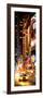 Door Posters - NYC Urban Scene with Yellow Taxis by Night - 42nd Street and Times Square-Philippe Hugonnard-Framed Photographic Print