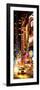 Door Posters - NYC Urban Scene with Yellow Taxis by Night - 42nd Street and Times Square-Philippe Hugonnard-Framed Photographic Print