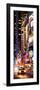 Door Posters - NYC Urban Scene with Yellow Taxis by Night - 42nd Street and Times Square-Philippe Hugonnard-Framed Photographic Print