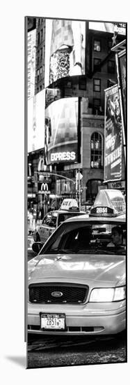 Door Posters - NYC Yellow Taxis / Cabs in Times Square by Night - Manhattan - New York-Philippe Hugonnard-Mounted Photographic Print