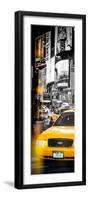 Door Posters - NYC Yellow Taxis / Cabs in Times Square by Night - Manhattan - New York-Philippe Hugonnard-Framed Photographic Print